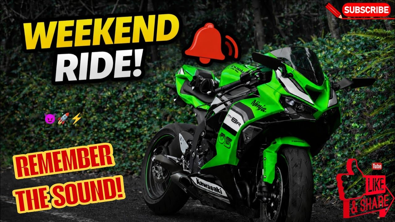 Weekend Ride on Kawasaki Ninja ZX-6R | Pure Riding Vibes 💚🏍️ 