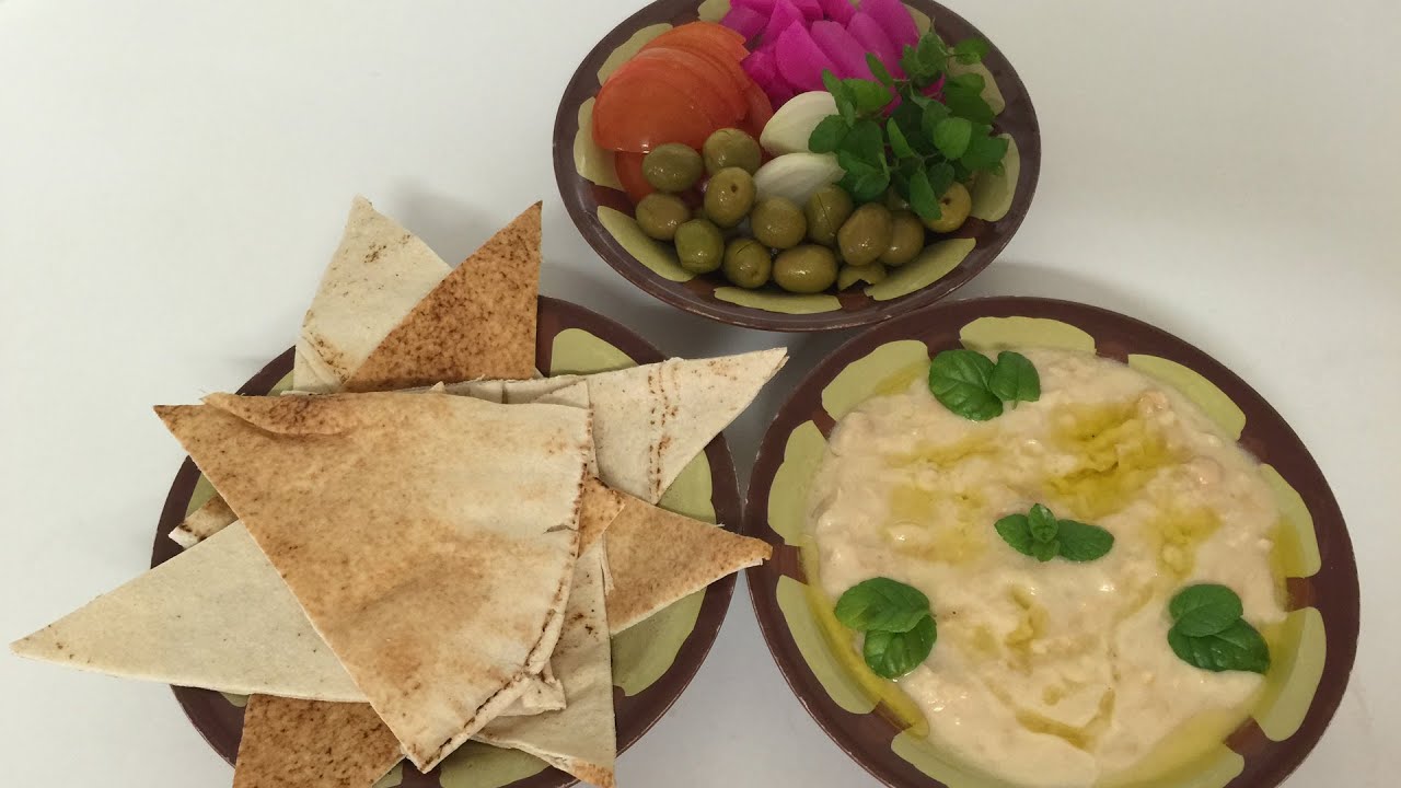 Lebanese hummus (Msabaha) - by EasyLifeحمص مسبحه على الطريقة اللبنانية