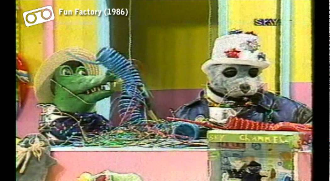 Sky - Fun Factory cartoon + closing (1986)