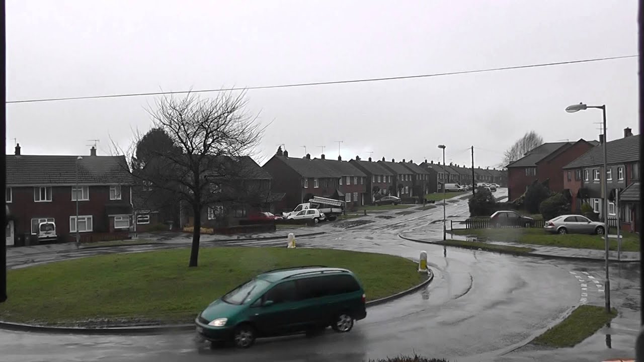 Rain, Tudor Way, Dines Green, Worcester, Worcestershire, England 12th February 2014
