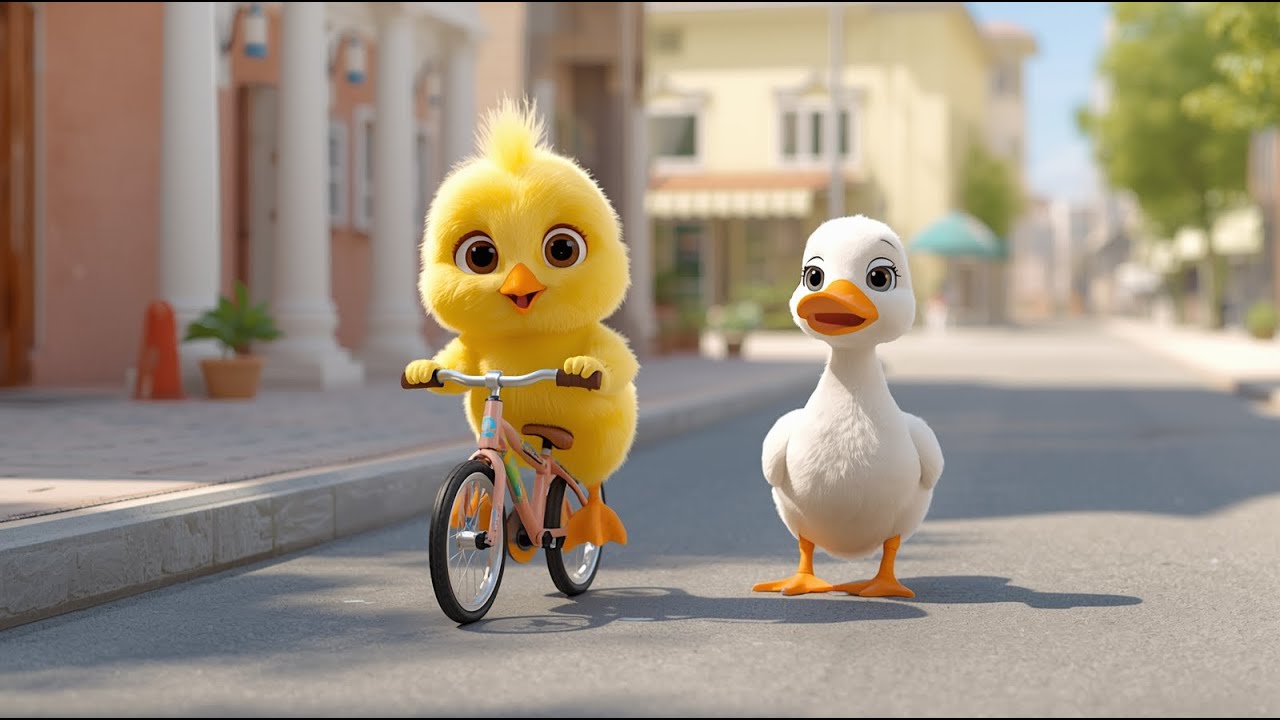 Little Chick&rsquo;s Adventure 🐥 | A Cute Farm Story with Mama Duck 🦆🍌 |  Kids Animation