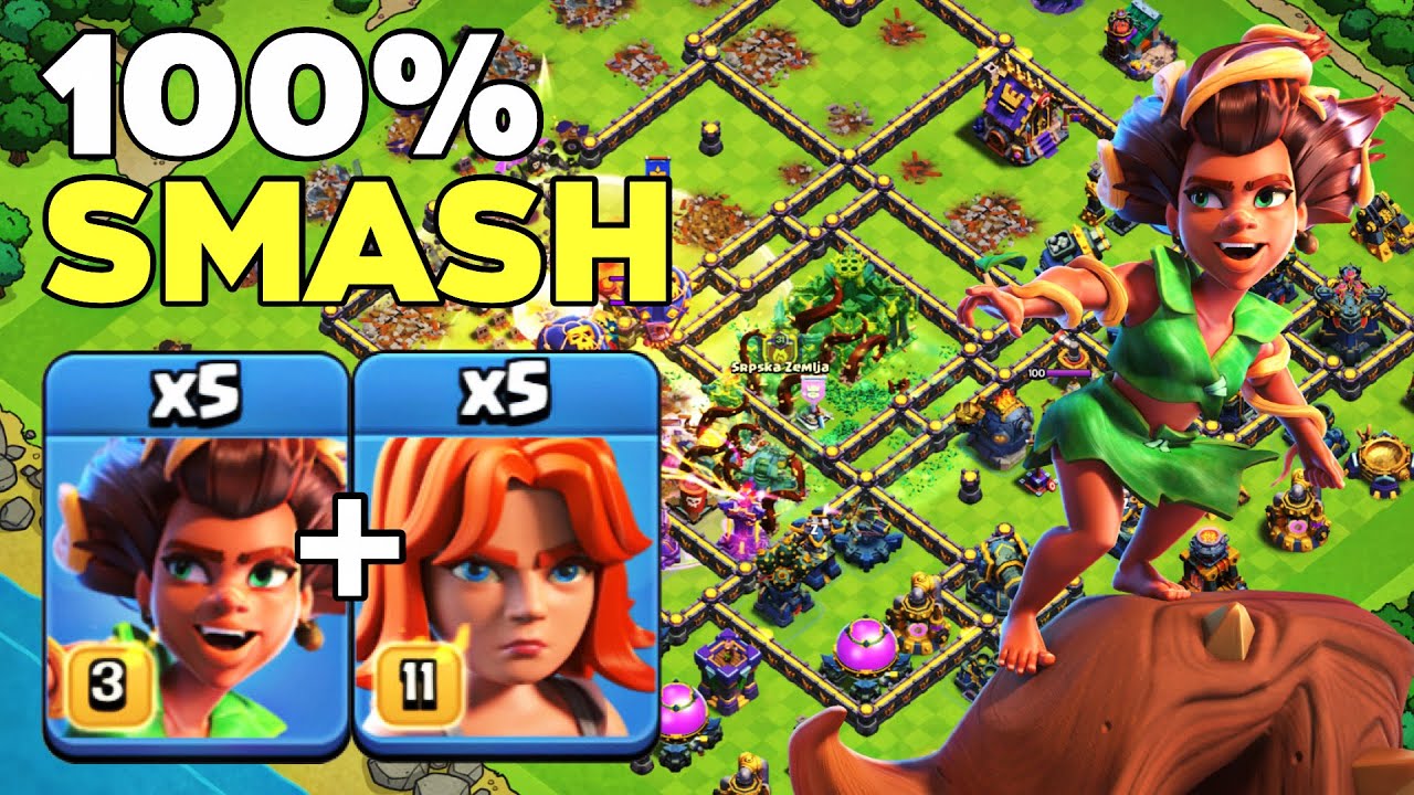 100% Success TH17 Guide: RC Charge Root Rider Valkyrie Unstoppable Attacks!