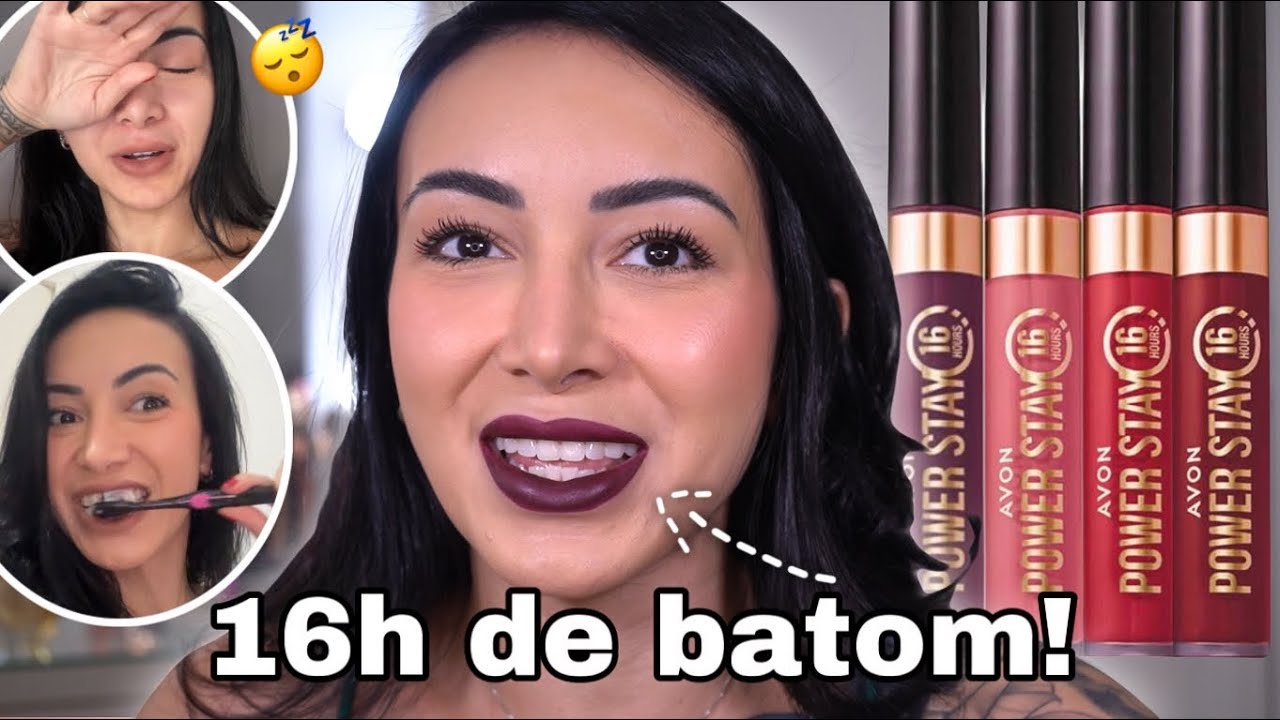 TESTANDO O NOVO POWER STAY 16H DA AVON - durou isso tudo?