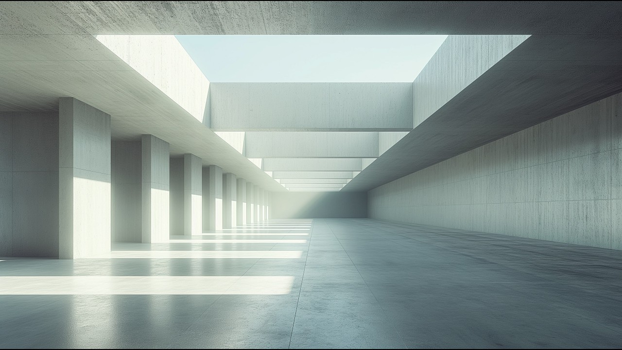 Concrete Hallways at Night – Ultra Minimal Ambient Space