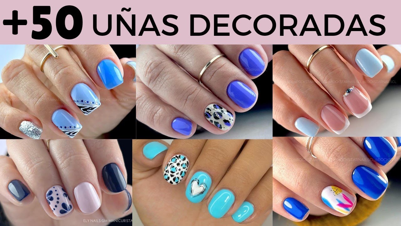 Uñas Azules 2024/Uñas de moda decoradas en color azul