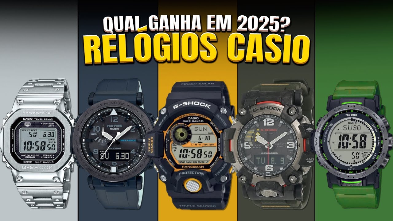 Qual REL&Oacute;GIO CASIO Comprar em 2025? 5 Melhores Modelos ✅