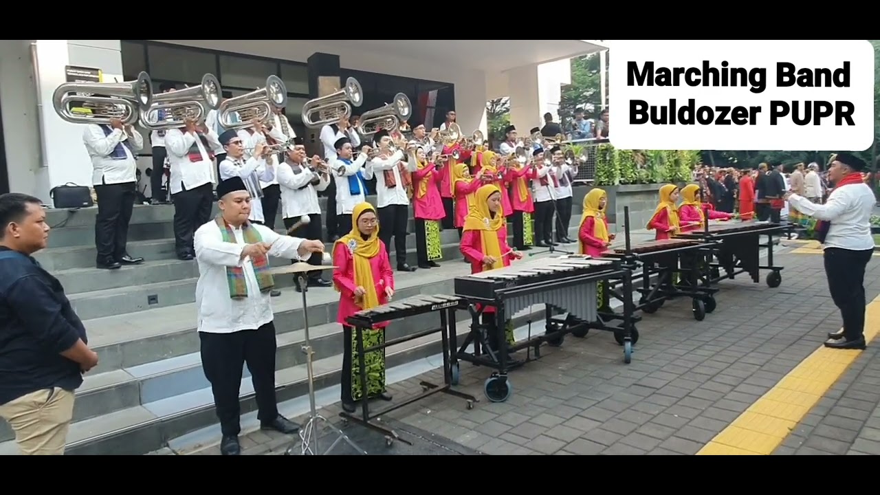 Rungkad Cover marching band Buldozer PUPR