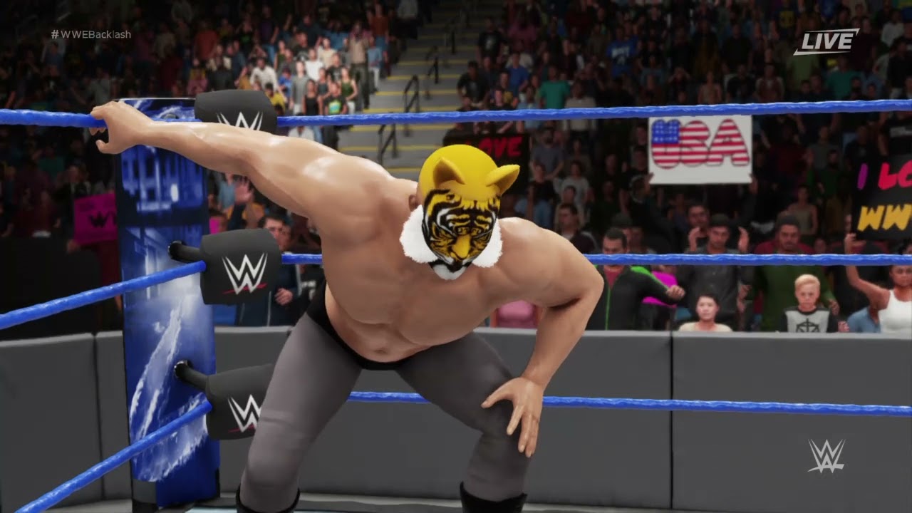 WWE 2K18 Uomo Tigre VS Ragno Diabolico