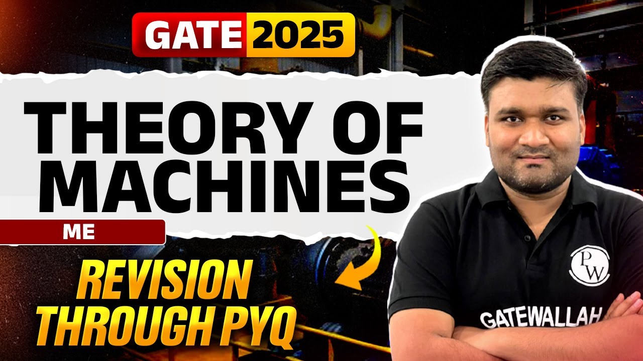 Target GATE 2025 | Theory of Machines | Mechanical Engineering | Revision through PYQ
