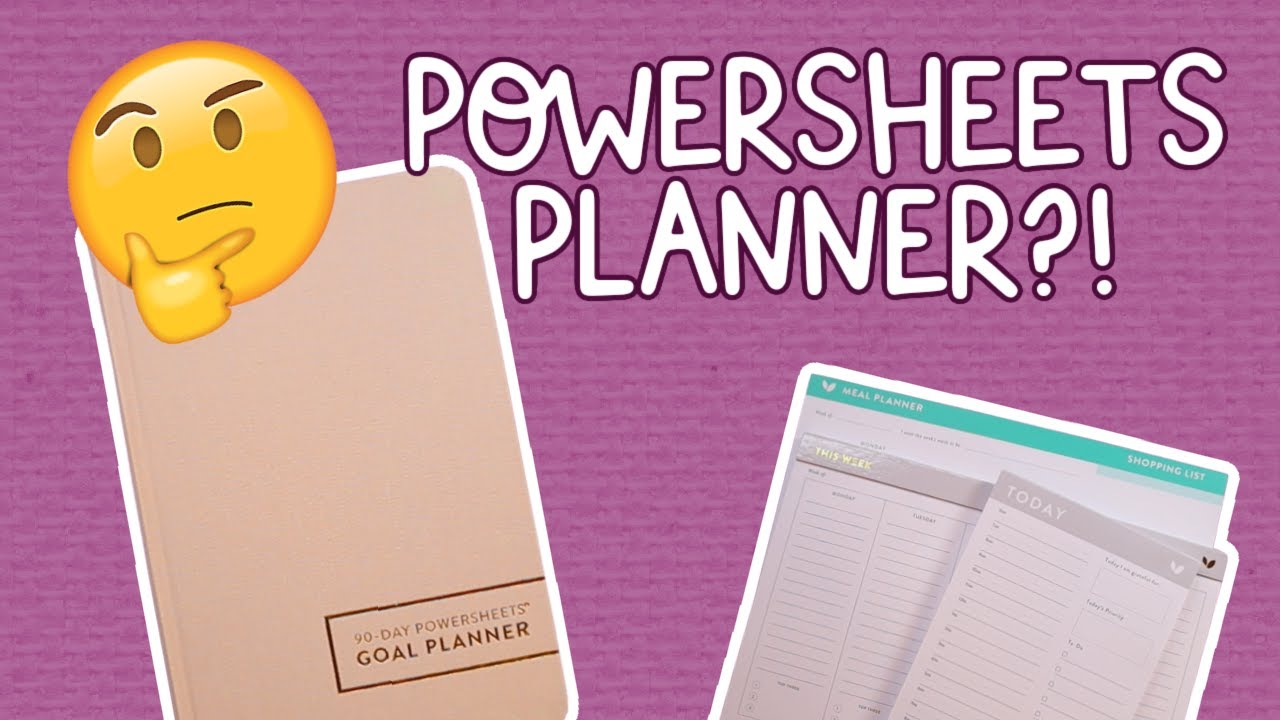 90 Day Powersheets... With A Planner??
