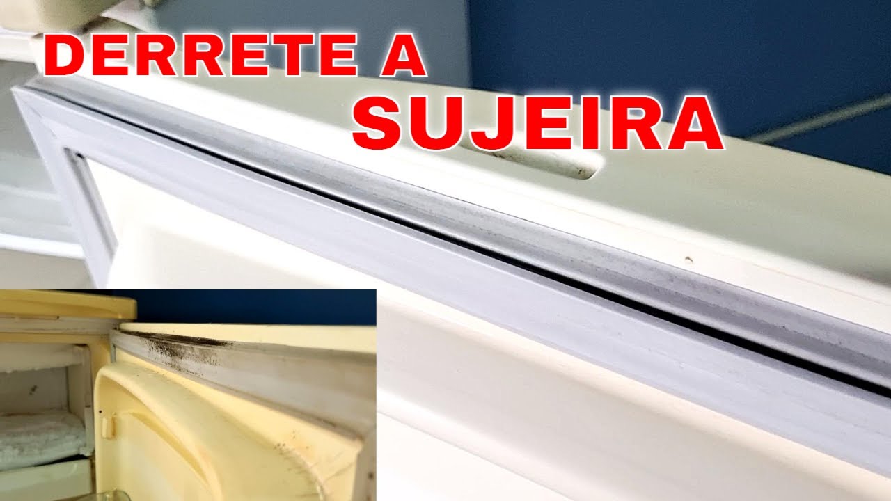 Misturinha que derrete a sujeira  Limpa a Borracha O Mofo - Geladeira Velha vai Ficar Nova