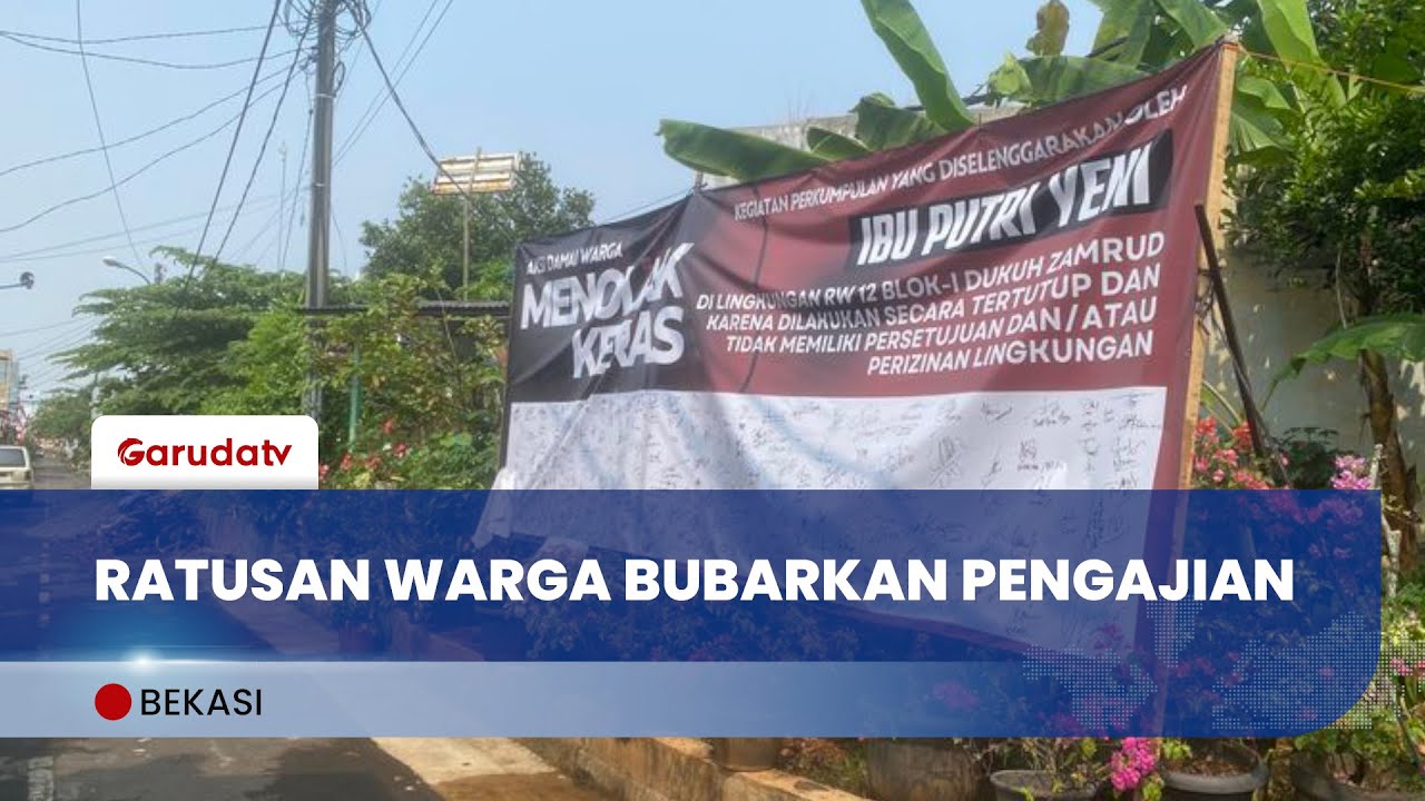 Warga Perumahan Dukuh Zamrud Bekasi Bubarkan Pengajian Diduga Aliran Menyimpang