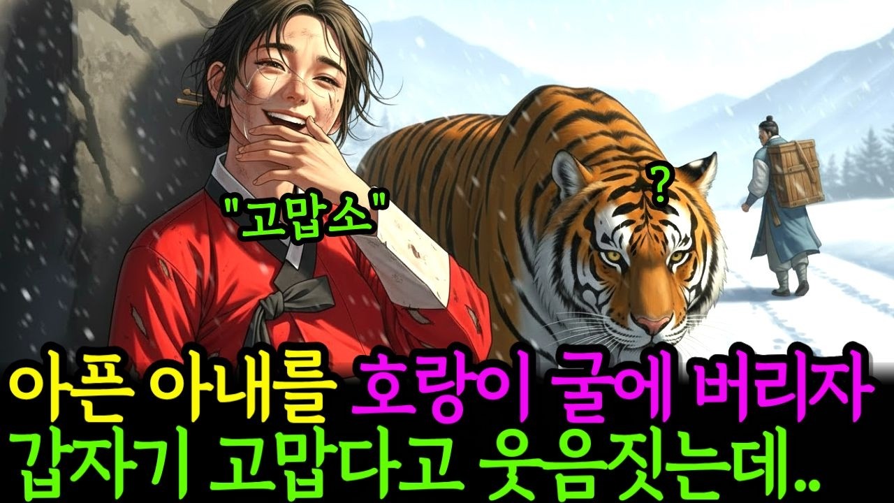 남편이 장원급제후 병든 아내를 호랑이굴에 버리자, 아내가 갑자기 웃음을 터뜨리는데..| 야담 | 조선시대 | 오디오북 | 전설 민담