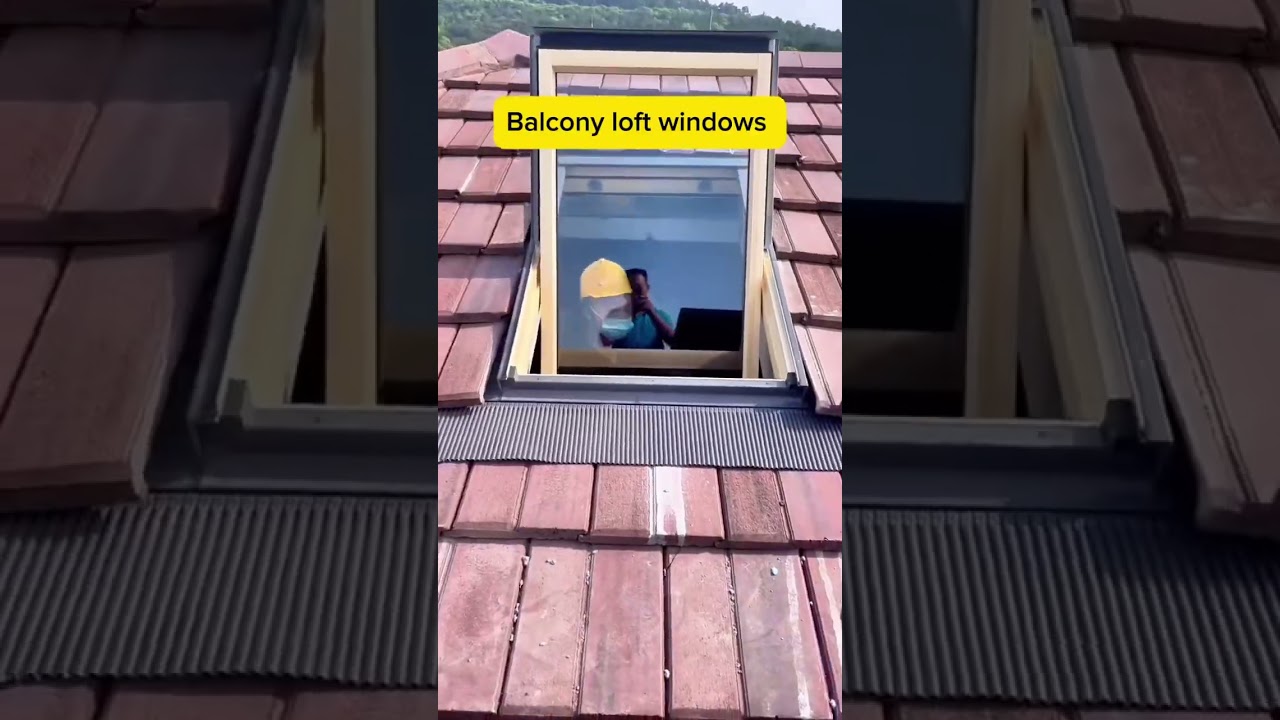 Balcony loft windows provide lighting and, space utilization for visual effects, energy saving