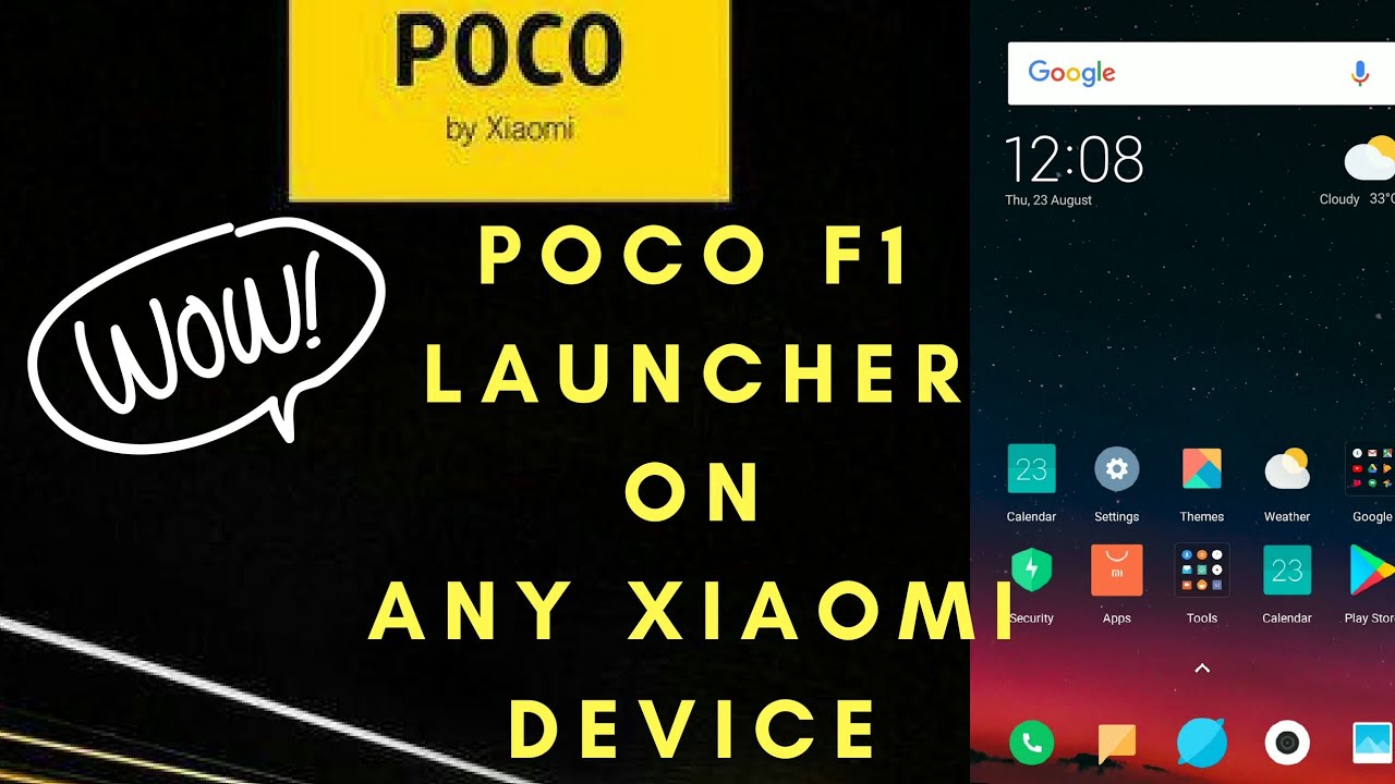 POCO F1 Launcher and wallpaper on Redmi Note 3 also on any MIUI 9 Devices