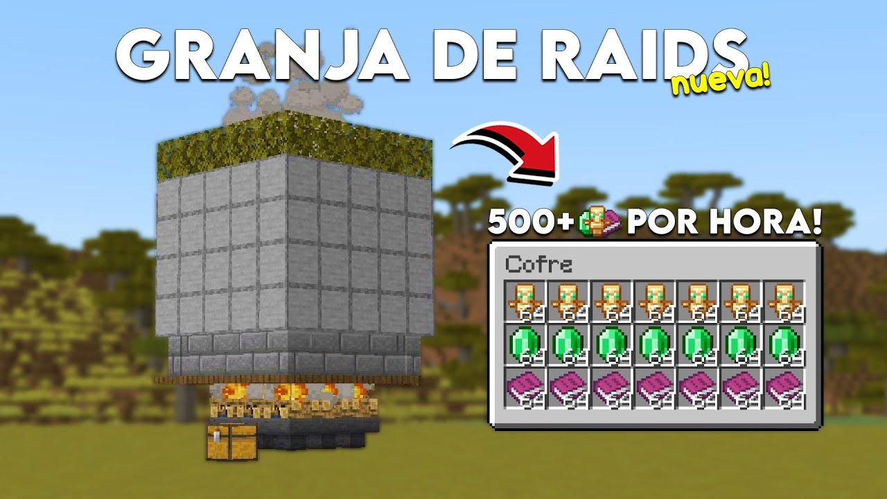 Nueva Granja de Raids en Minecraft Bedrock 1.21.92