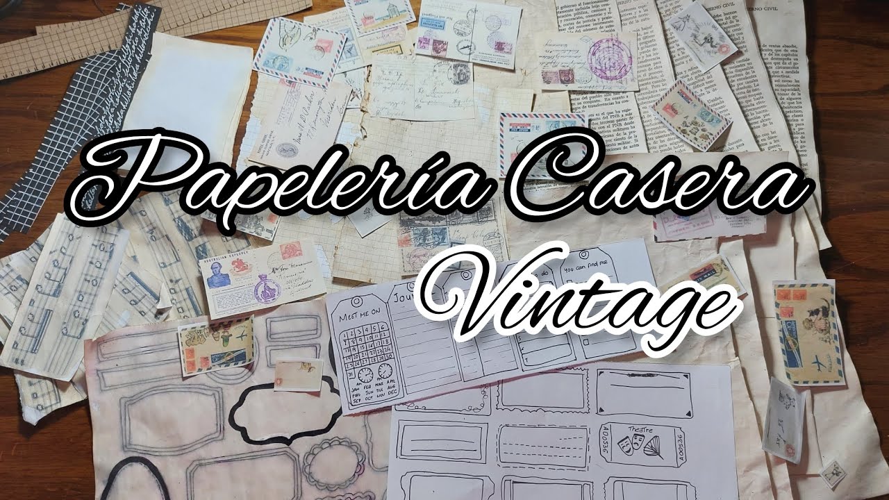 Papelería Casera vintage sin imprimir ✨️