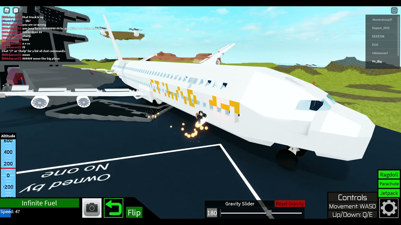Testing my re-modeled airbus a380 (Raw footage(Not finished)