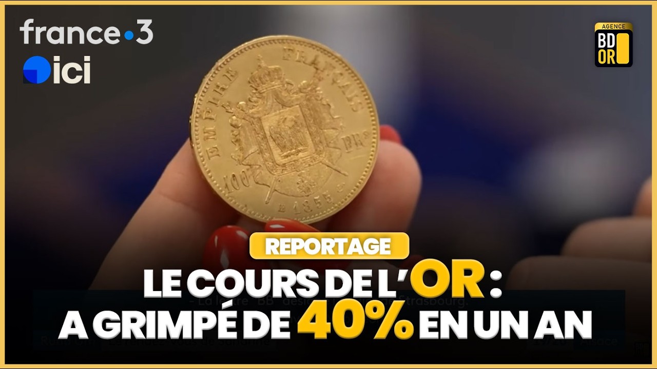 Le cours de l'or a grimp&eacute; de 40% en un an !