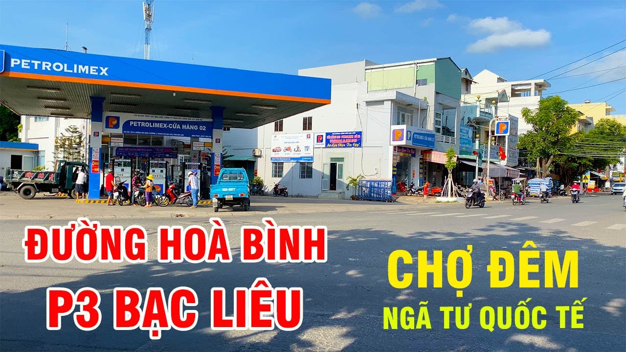 Hình ảnh đường Hoà Bình Phường 3 Bạc Liêu những ngày cuối năm 2020
