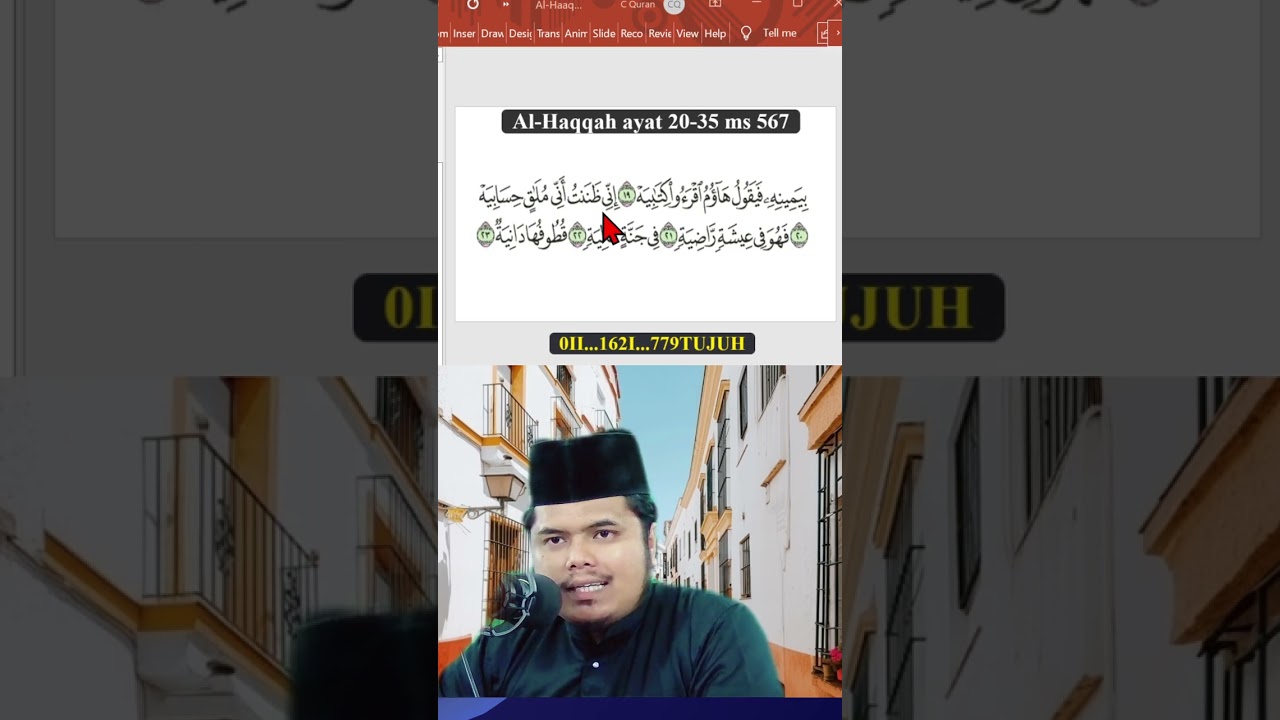 CEPATQURAN TAJWID Ustaz Zul Apandi Surah Al-Haqqah ayat 16-35 ms 567