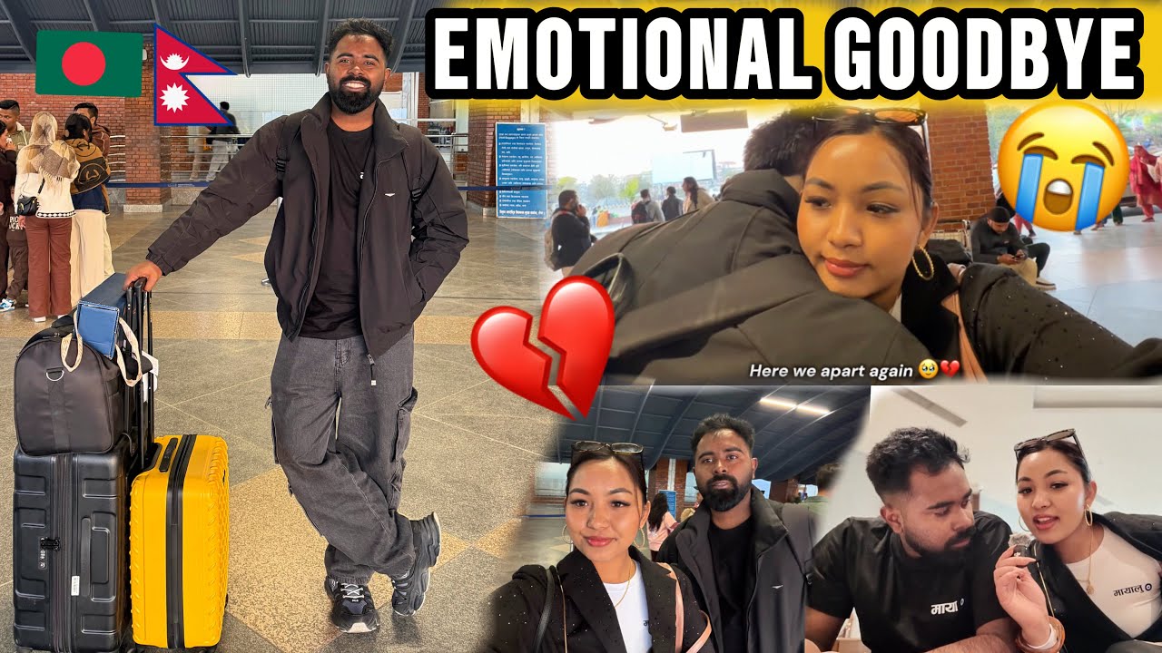 HERE WE APART AGAIN😭|| EMOTIONAL GOODBYE TO MY LONG DISTANCE BOYFRIEND❤️ !!!