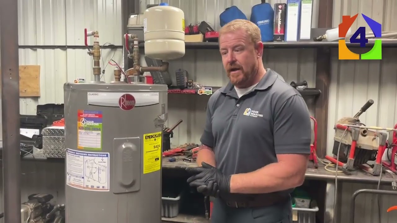 How to Adjust the Thermostat on an Electric Water Heater | Workshop Time with Max