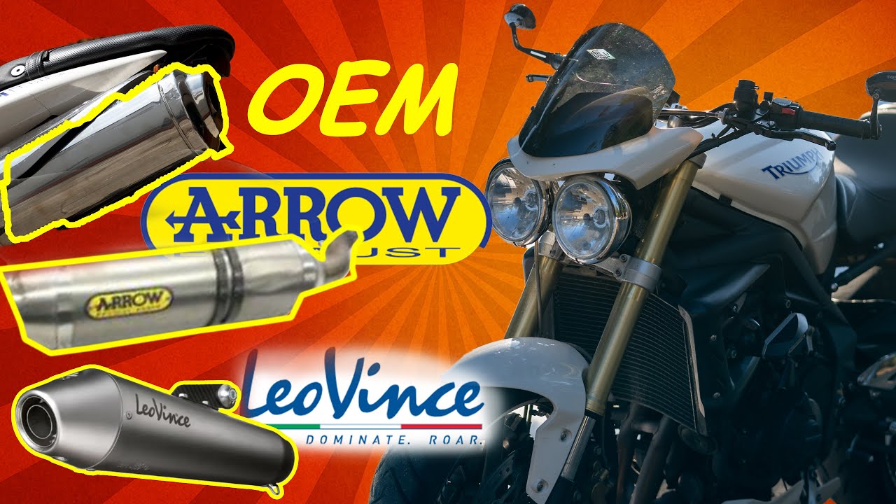 Auspuffvergleich TRIUMPH Street Triple 675 (Arrow, OEM oder Leovince?)