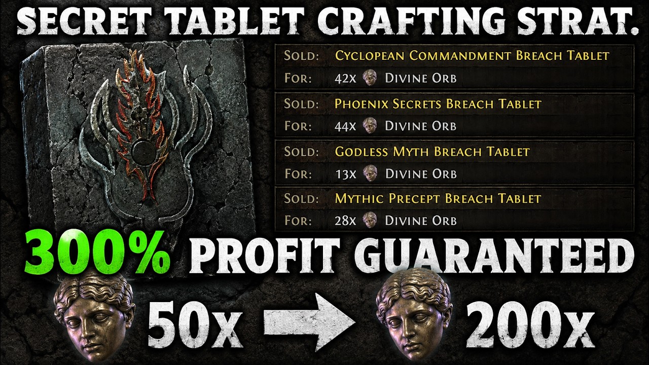 1000+ DIVINES IN 4 HOURS | SECRET NEW TABLET CRAFTING TECH | 300% PROFIT | PoE2 0.5.2
