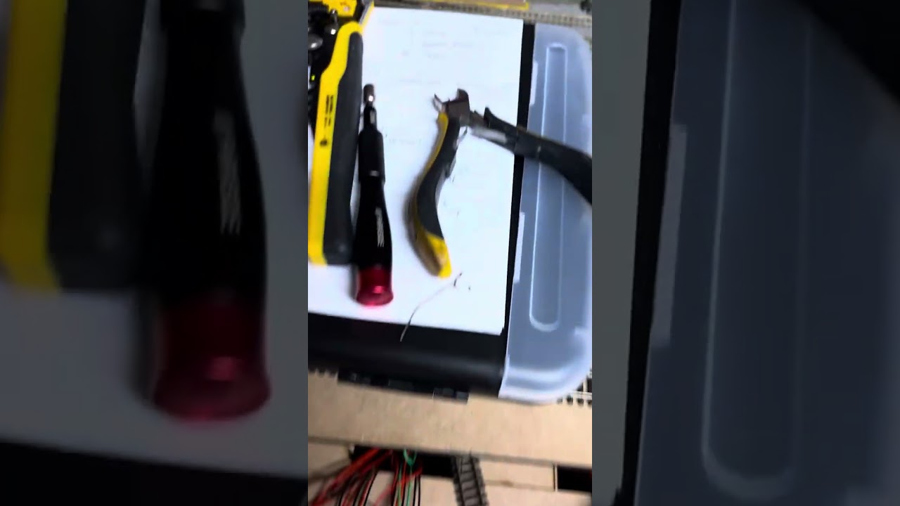 Wiring up the mimic board
