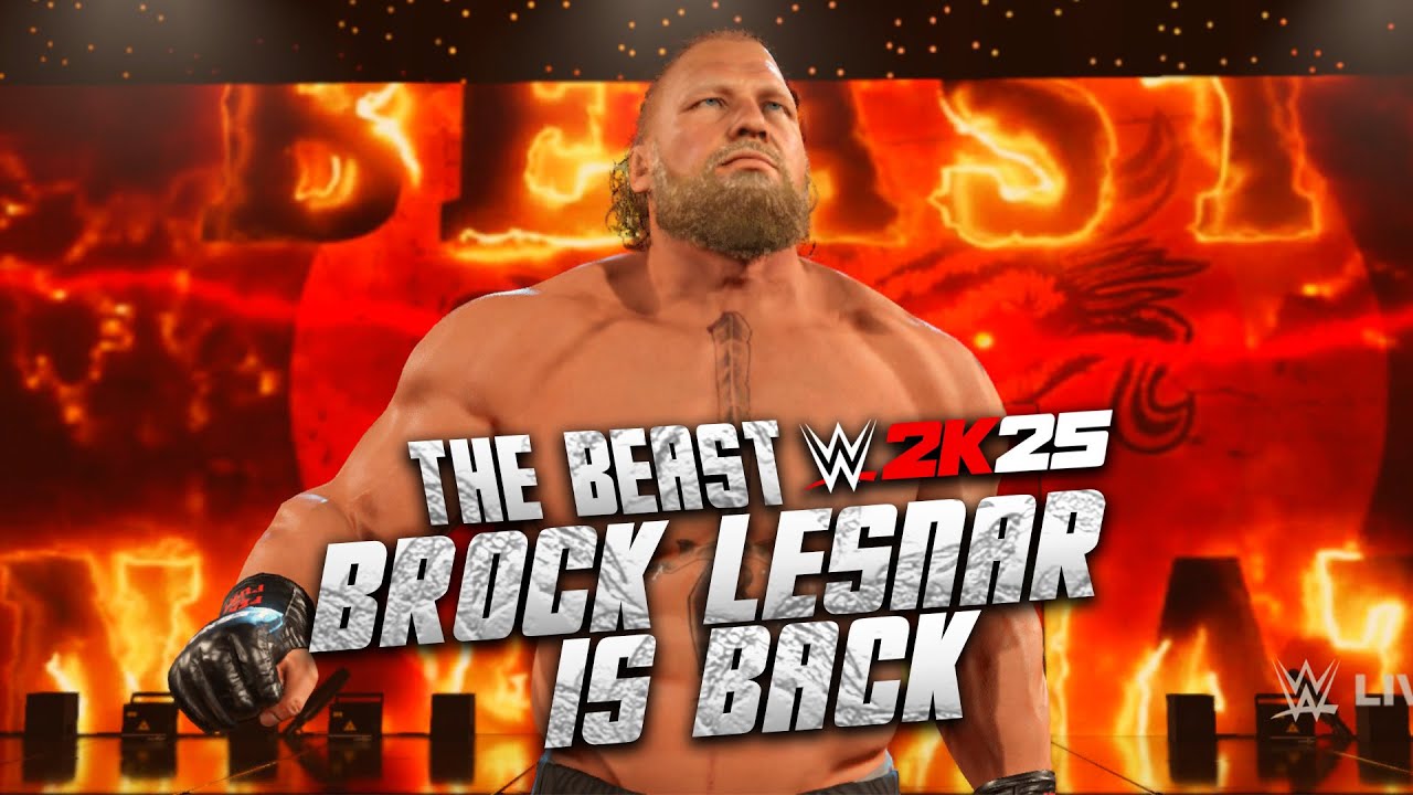 WWE 2K25 BROCK LESNAR'25 CALLNAME/ GFX | New WWE 2K25 Mods