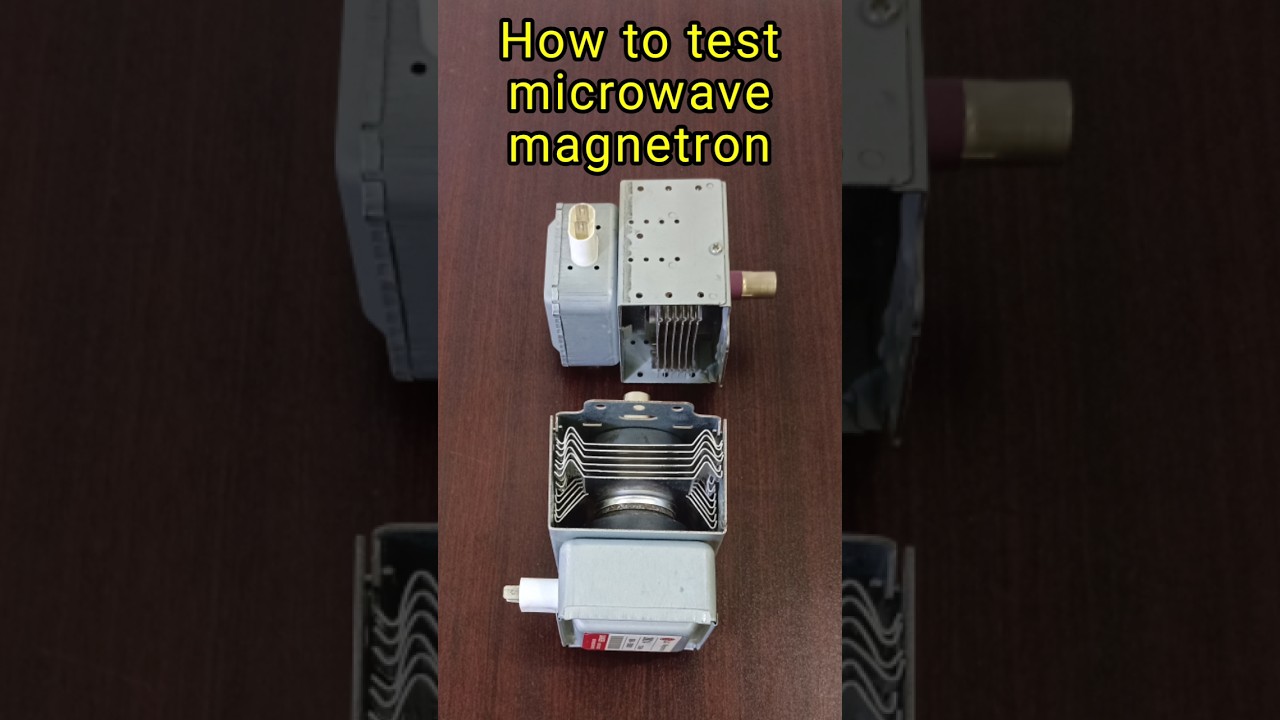 Magnetron testing with multimeter