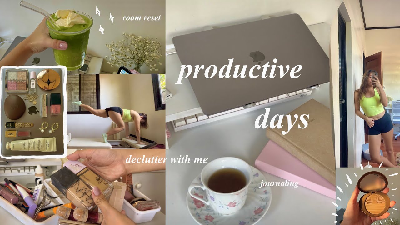 room reset + soft routines ✧ decluttering, pilates, matcha & makeup unboxing