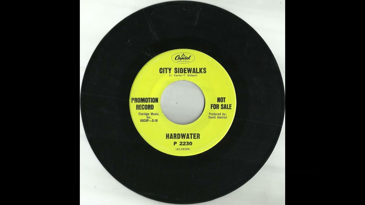 HARDWATER - City Sidewalks (1968) [promo 45rpm]
