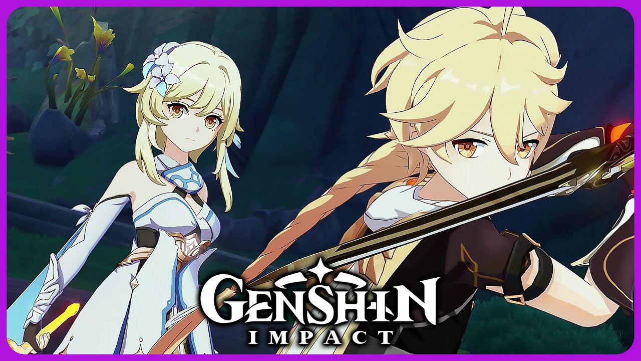 Aether & Lumine reunite and go on ADVENTURE - Genshin Impact 6.0 / Luna 1