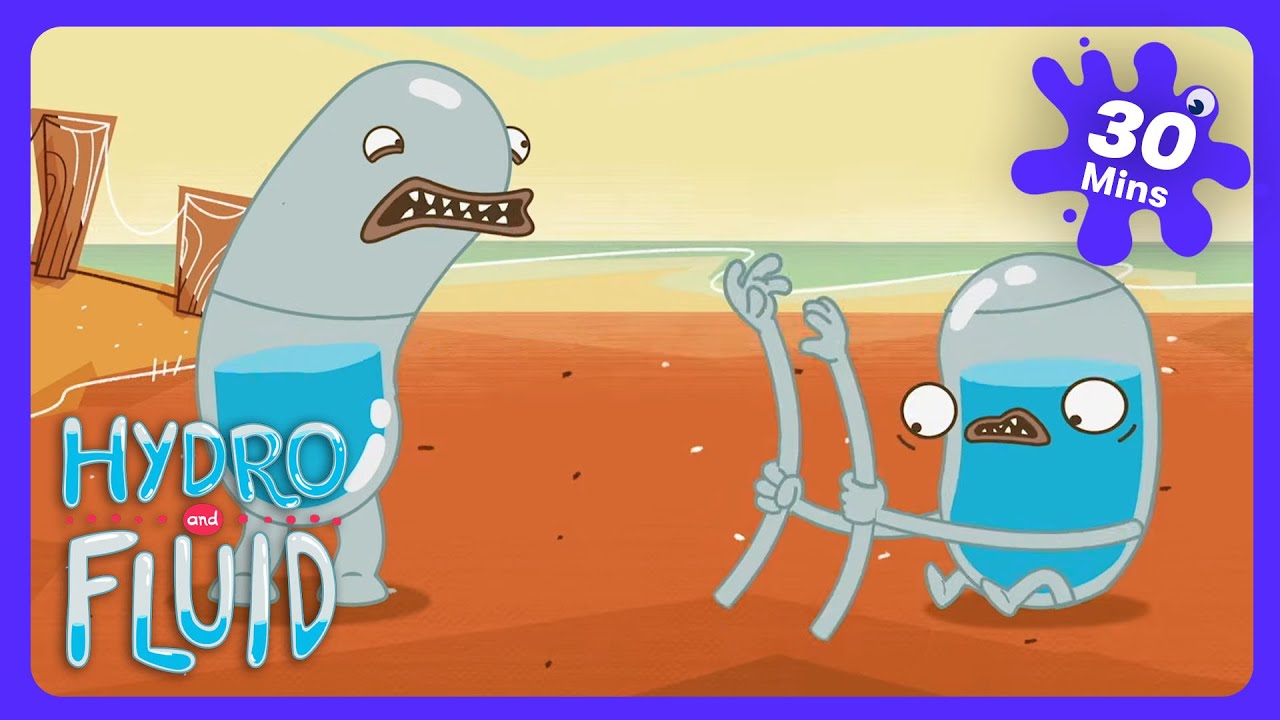 Hydro and Fluid - Skateboard Beach Fun! | Kids Cartoons | WildBrain Rescue Station