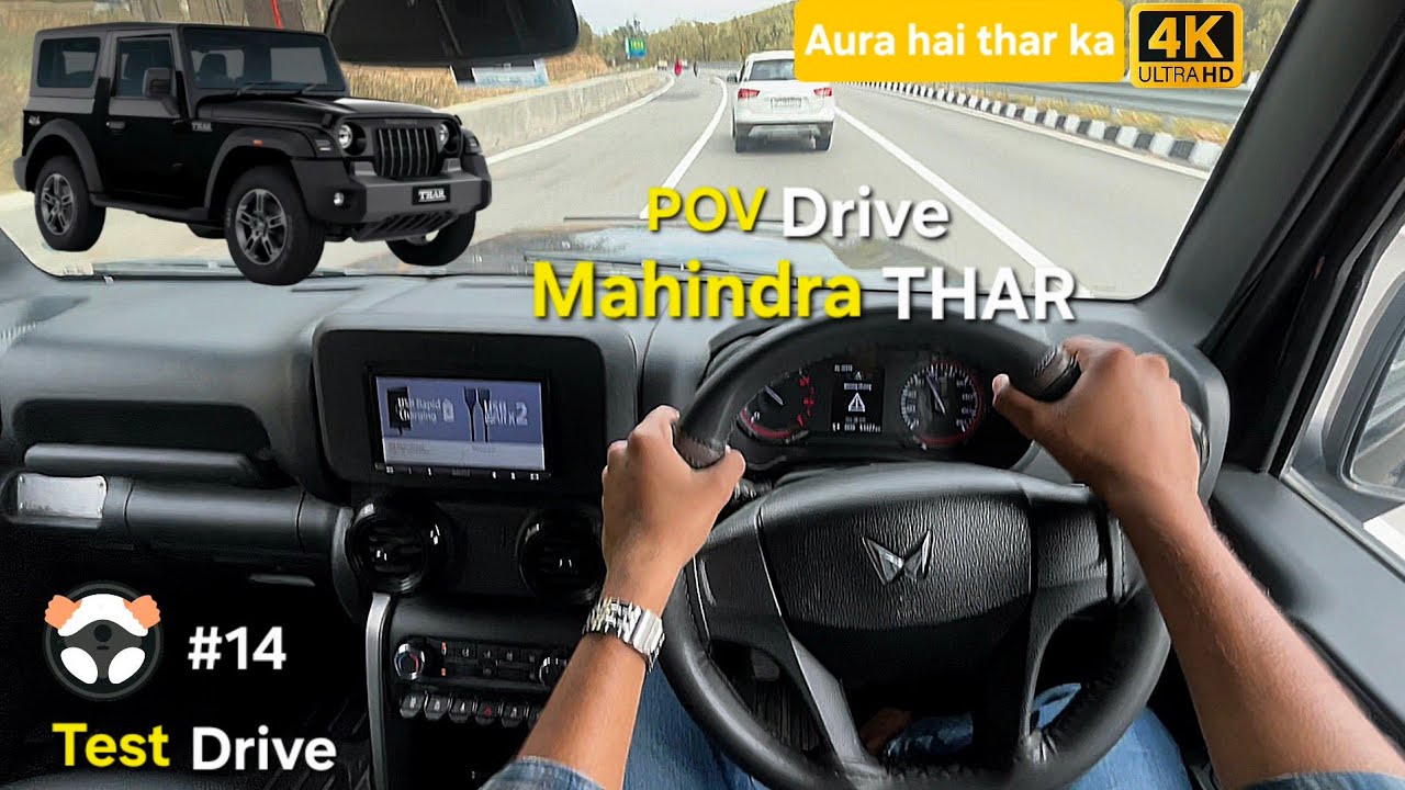 2023 Mahindra Thar AX 2wd BASE MODEL | 1.4L 117BHP | POV DRIVE #14 | 4k | AUTO AIZAZ |