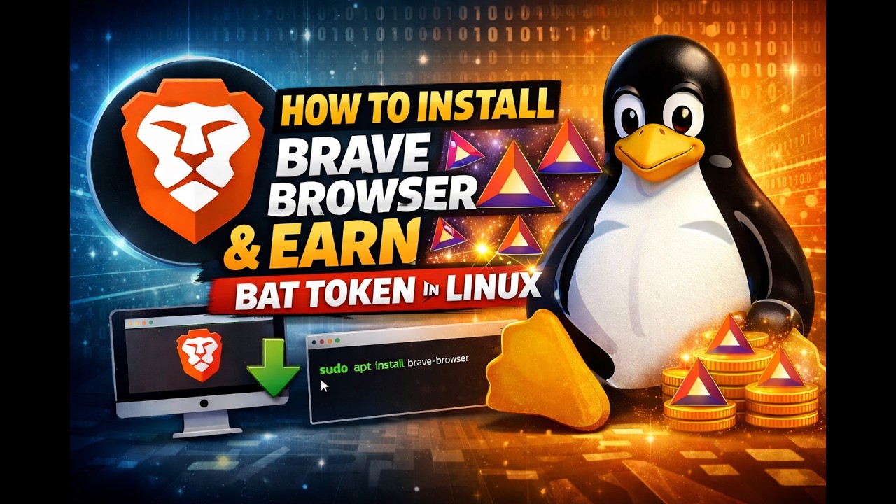 Install Brave Browser in Linux & Start Earning BAT Token Today! 🚀