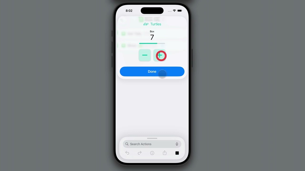 Tally interactive shortcut demo