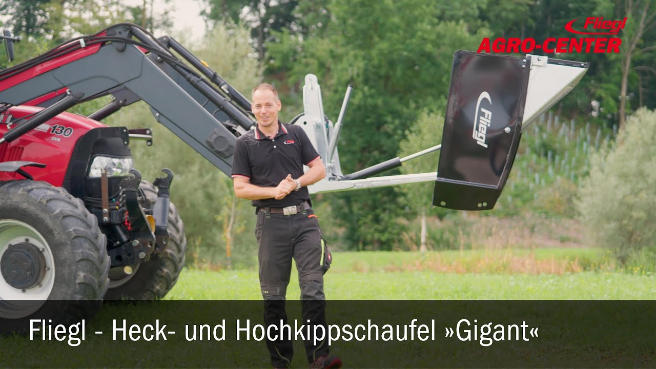 Heckschaufel hydraulisch kippbar Traktor Fliegl