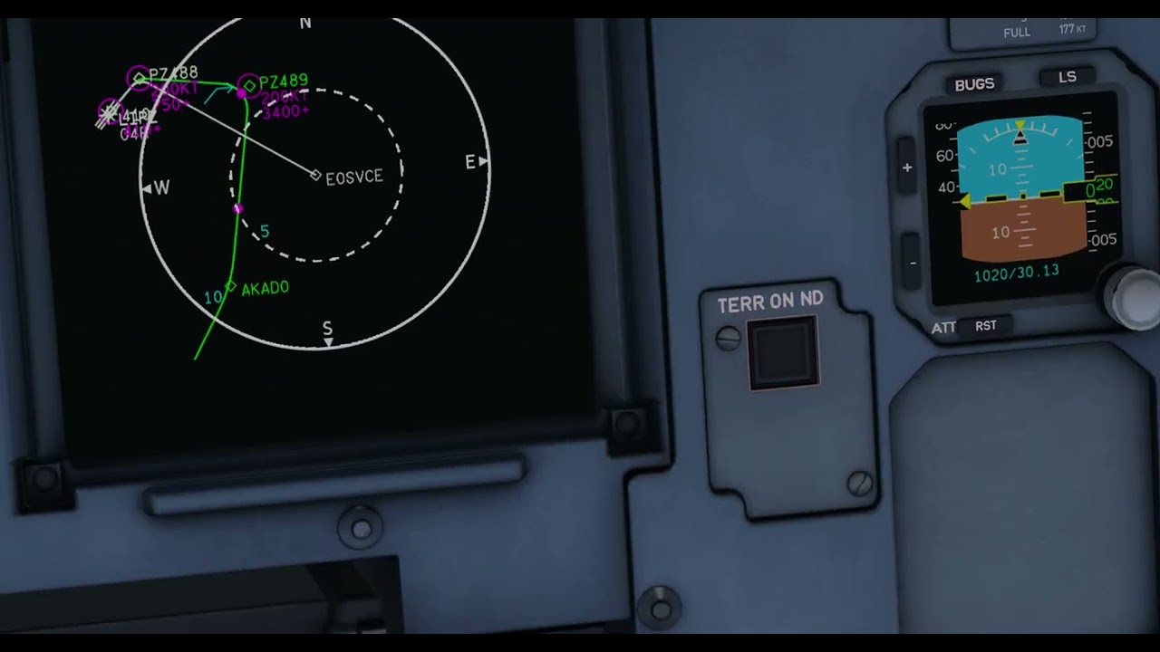Toliss Airbus A320NEO Secondary Flight Plan Engine Out SID Venice Departure