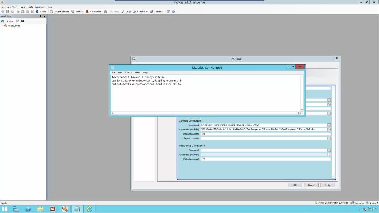 Использование FactoryTalk AssetCentre с FactoryTalk View SE RecipePro+