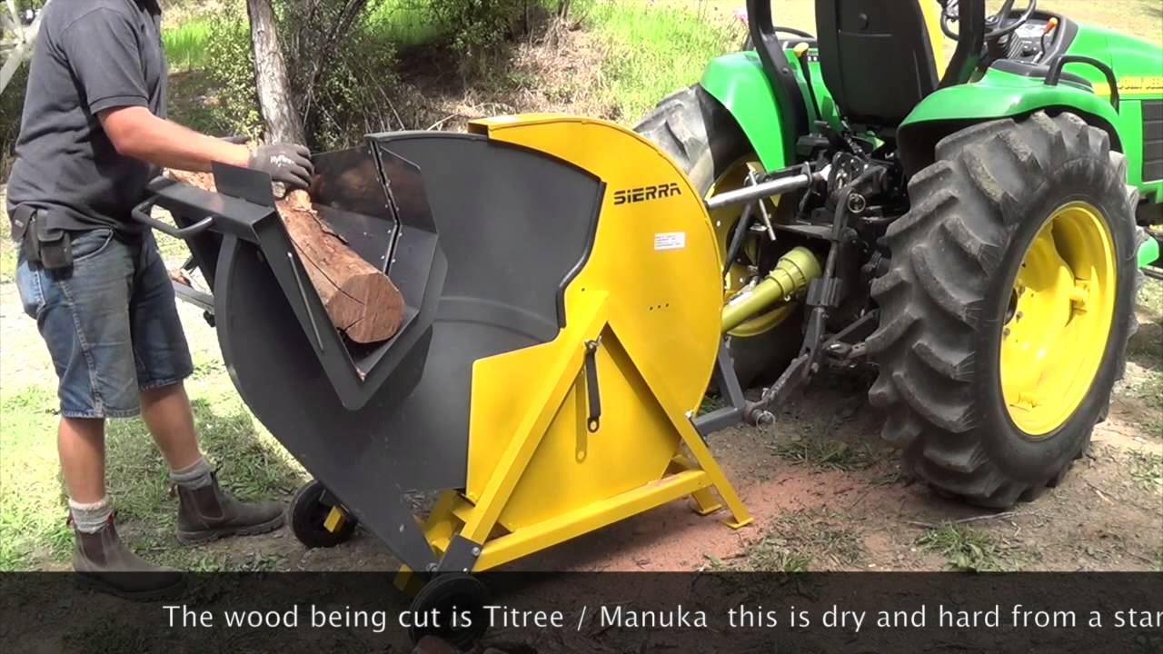 Sierra PTO Log saw Demo From Implements Direct