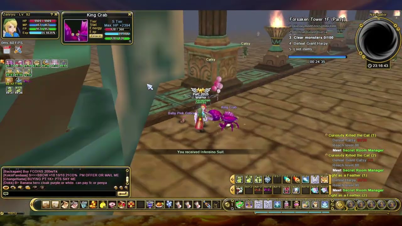 [#27] Billposter/Ringmaster Level 92 - Flyff Universe Totemia
