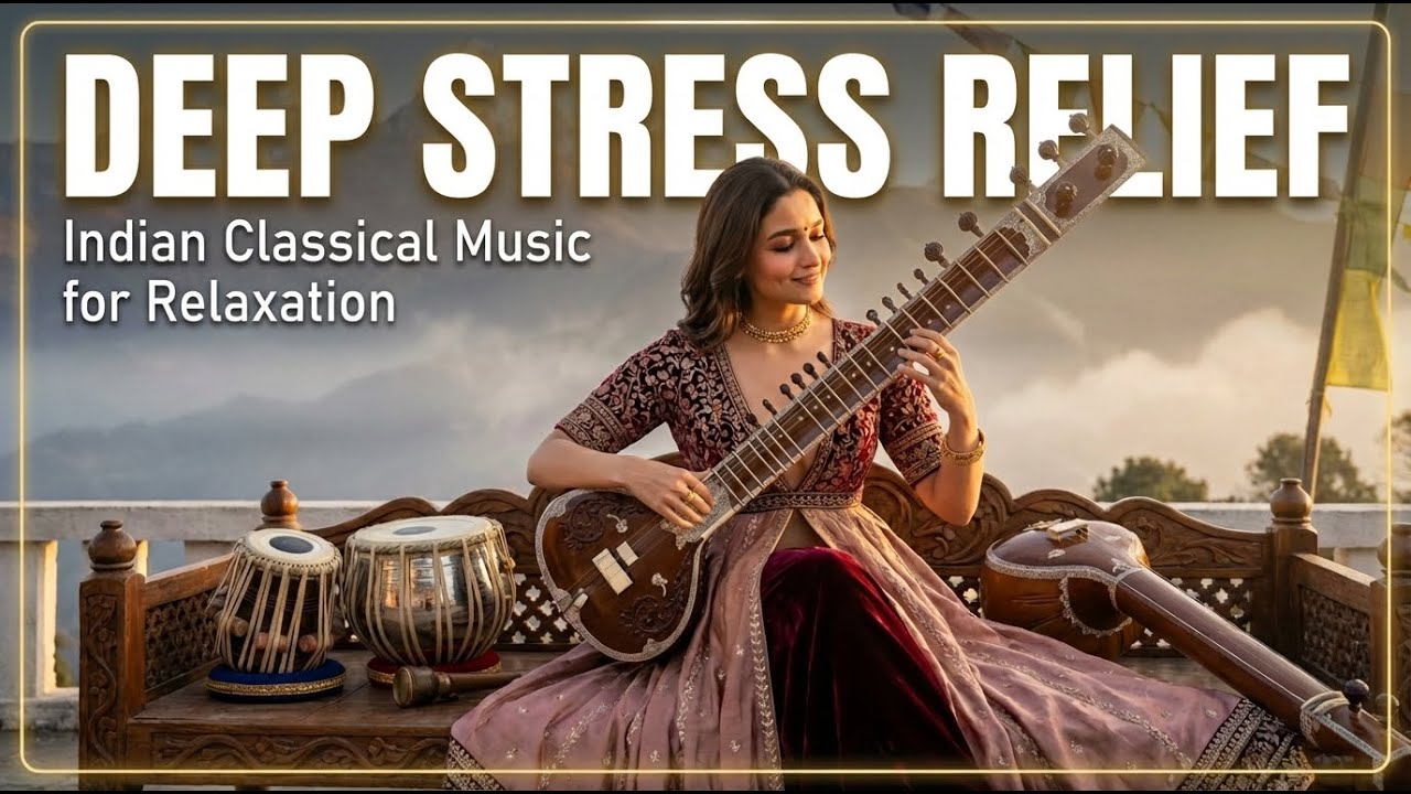 🔴 Live Deep Stress Relief Music Vol.1 | 432Hz Relaxing Raga for Calm Mind I Anxiety Relief Music