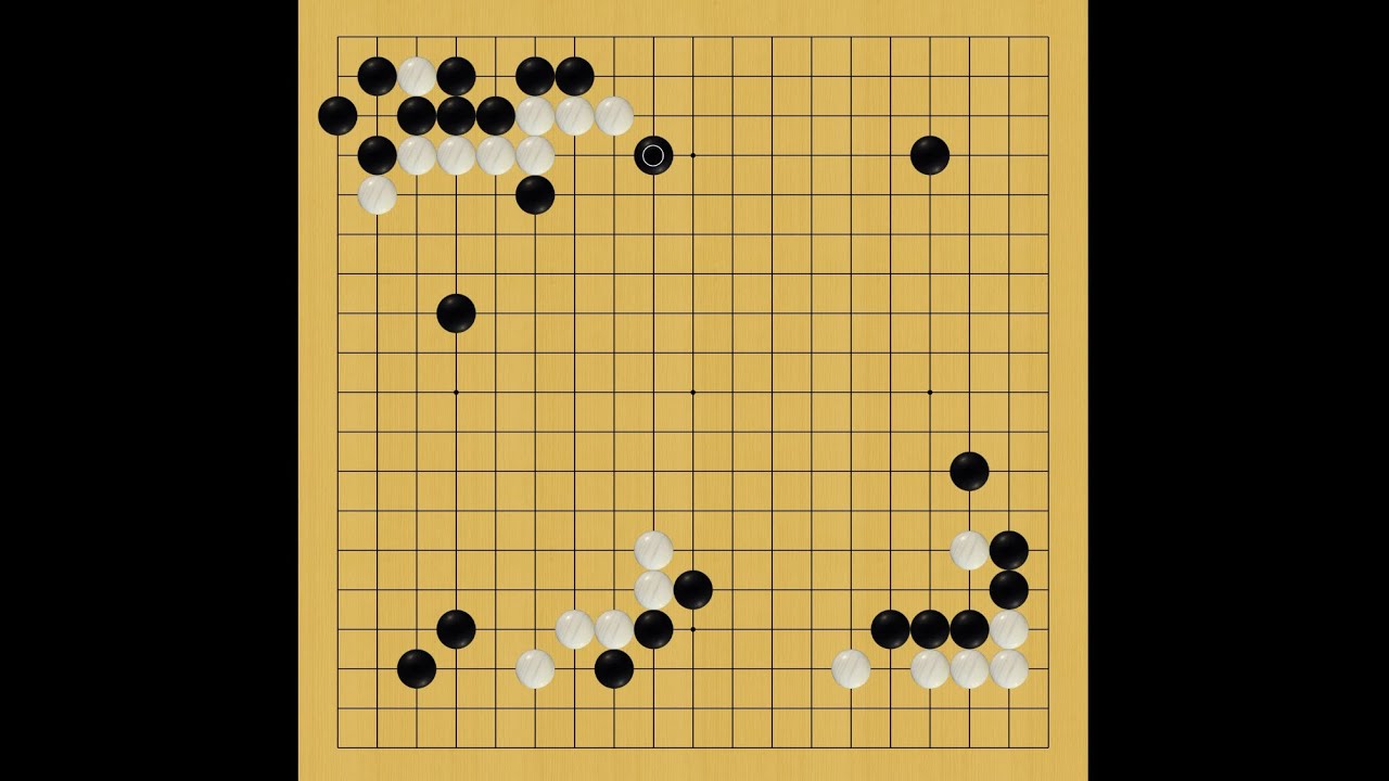 【囲碁の師匠katago自己対局観戦実況】71 三子局【囲碁】