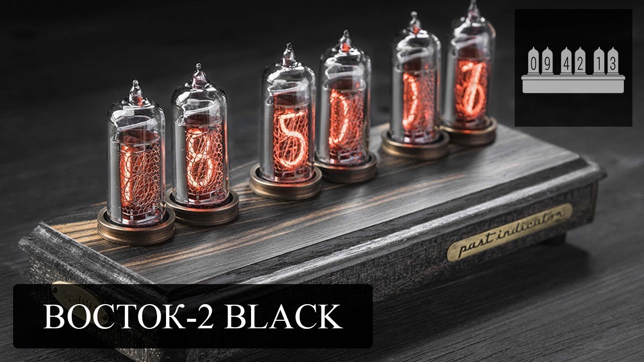 Ламповые часы Восток 2 Black. Обзор модели