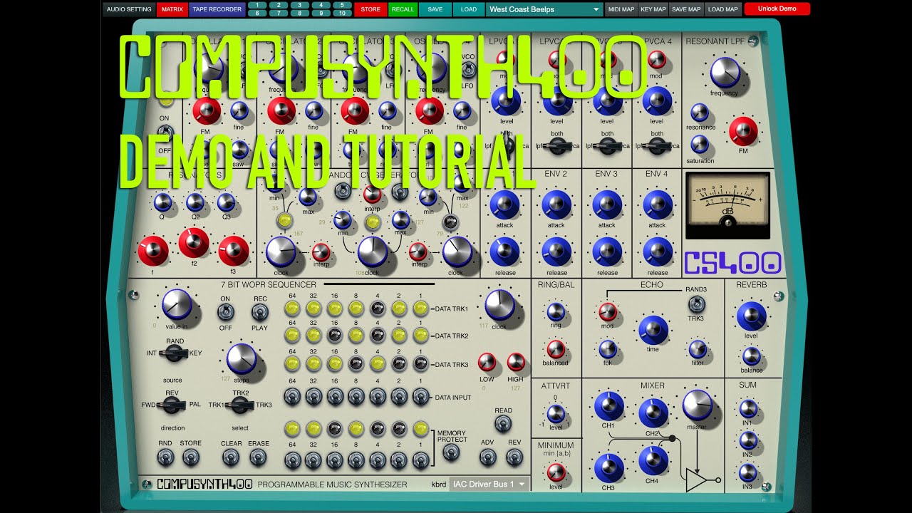 Compusynth Demo and Tutorial