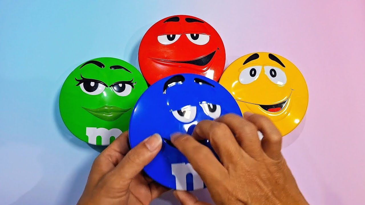ASMR Tapping & Crinkling on M&M'S Tins (No Talking) with Candy Unboxing for Sleep