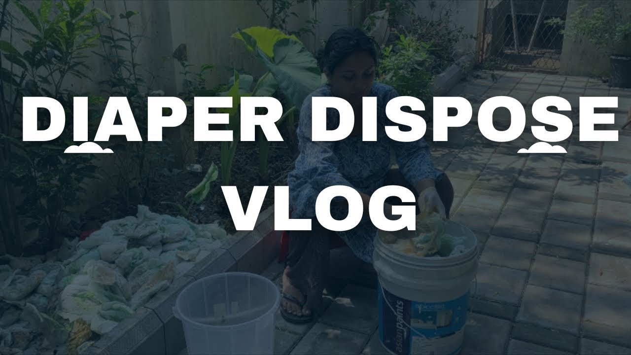 How to dispose diaper at home|presenting ecofriendly method